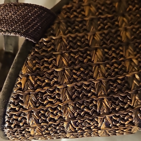 NEW Volatile Brown Woven Wedge Sandals Size 10 - Picture 5 of 8